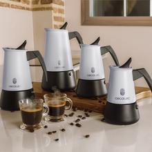 Piccolina 400 Blue Cafetière italienne conçue en acier inoxydable de haute qualité, idéale pour remplir 4 tasses de café.