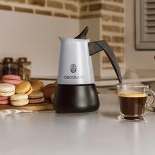 Piccolina 400 Blue Cafetière italienne conçue en acier inoxydable de haute qualité, idéale pour remplir 4 tasses de café.