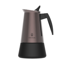 Piccolina 900 Bronze Cafetière italienne conçue en acier inoxydable de haute qualité, idéale pour remplir 10 tasses de café.