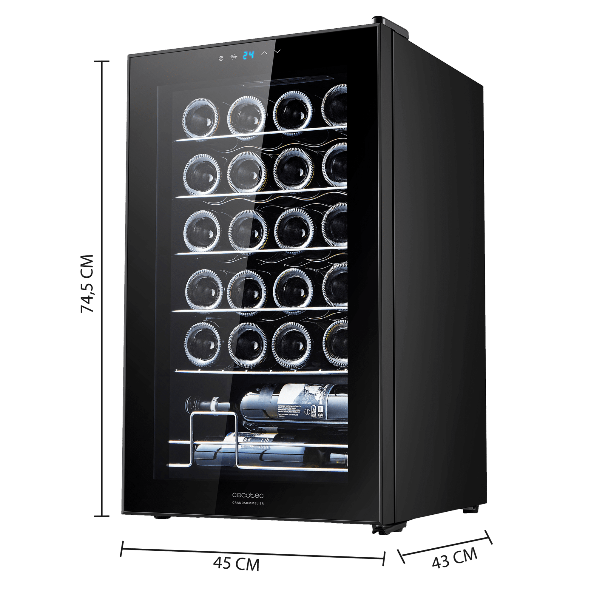 Bolero GrandSommelier 2450 Black Compressor