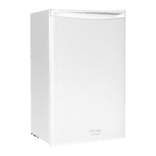 Bolero CoolMarket TT 90 White E Mini frigorífico sobremesa blanco 83cm alto y 47cm ancho, con 90L de capacidad, control de temperatura regulable y compartimento de conservación.