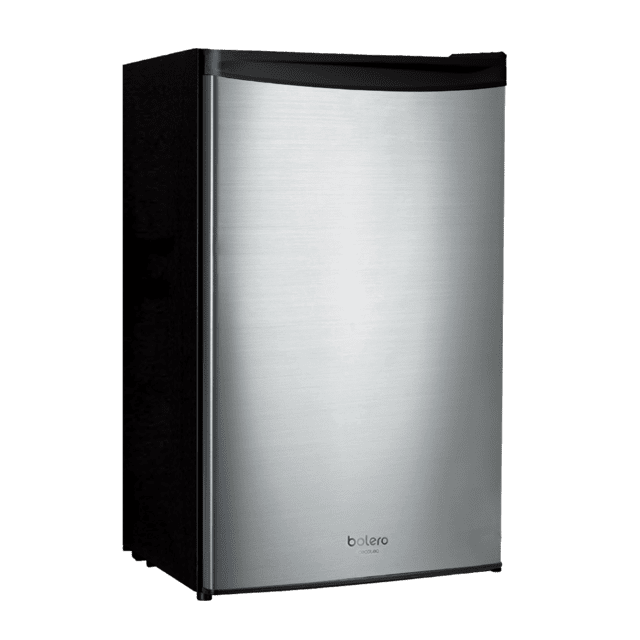 Bolero CoolMarket TT 90 Inox E Mini frigorífico inox de 83cm alto y 47cm ancho, con 90L de capacidad, control de temperatura regulable y compartimento de conservación.