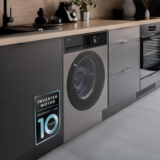 Bolero DressCode 750 BI Inverter Steel A Lavadora integrable inox de 7 kg de capacidad y 1200 rpm, 15 programas, clase A,  Motor Inverter Plus, SteamMax, Stain Match Pro, Allergy Care, Delay Start, aclarado extra, KidLock e indicador de eficiencia