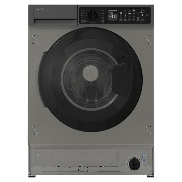 Bolero DressCode 750 BI Inverter Steel A Lavadora integrable inox de 7 kg de capacidad y 1200 rpm, 15 programas, clase A,  Motor Inverter Plus, SteamMax, Stain Match Pro, Allergy Care, Delay Start, aclarado extra, KidLock e indicador de eficiencia