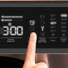 Bolero DressCode 850 BI Inverter Steel A Máquina de lavar roupa de encastre inox de 8 kg, 1400 rpm, 15 programas, classe A, motor Inverter Plus, SteamMax, Stain Match Pro, Allergy Care, Delay Start, enxaguamento extra, KidLock e indicador de eficiência.