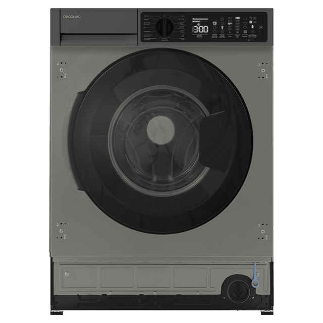 Bolero DressCode 850 BI Inverter Steel A Lavadora integrable inox de 8 kg de capacidad y 1400 rpm, 15 programas, clase A,  Motor Inverter Plus, SteamMax, Stain Match Pro, Allergy Care, Delay Start, aclarado extra, KidLock e indicador de eficiencia