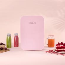 Bolero MiniCooling 10L Bahamas Pink Frigorífico con funcionamiento 12V-220V, compatible con coches y caravanas, función enfriamiento y calentamiento, rango temperatura de 7 a 65 ºC y transporte fácil.