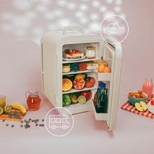 Bolero MiniCooling 25L Bahamas Pink Frigorífico con funcionamiento 12V-220V, compatible con coches y caravanas, función enfriamiento y calentamiento, rango temperatura de 7 a 65 ºC y transporte fácil.
