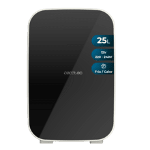 Bolero MiniCooling 25L Bahamas Black Frigorífico con funcionamiento 12V-220V, compatible con coches y caravanas, función enfriamiento y calentamiento, rango temperatura de 7 a 65 ºC y transporte fácil.
