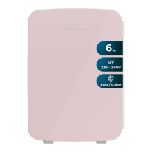 Bolero MiniCooling 6L Bahamas Pink Frigorífico MiniCooling Bahamas Pink 6L, funcionamiento 12V-220V, compatible coche y caravanas, función enfriamiento y calentamiento, rango temperatura 5-65º, transporte fácil.