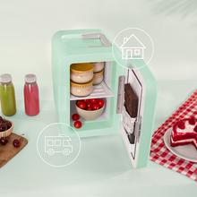 Bolero MiniCooling 6L Bahamas Mint Frigorífico con funcionamiento 12V-220V, compatible coche y caravanas, función enfriamiento y calentamiento, rango temperatura 5-65º, transporte fácil.
