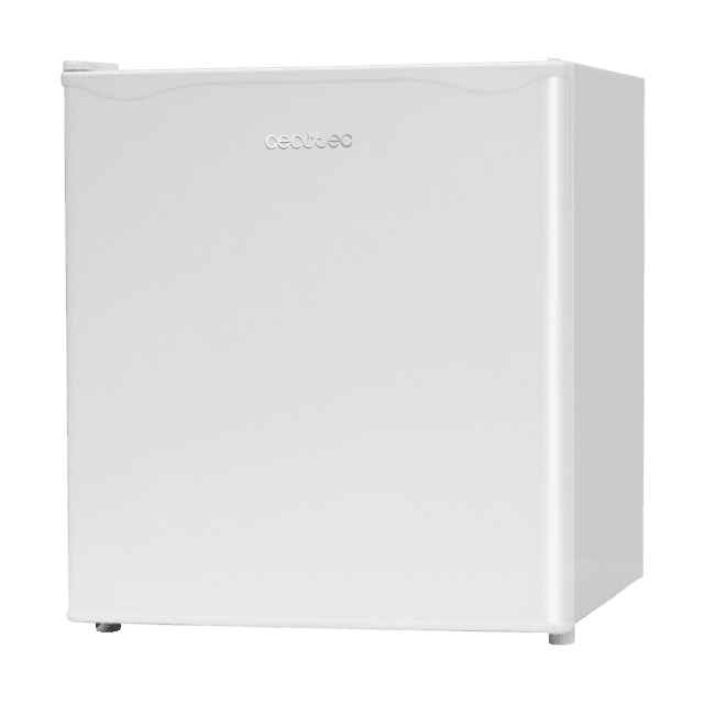 GrandCooler 20000 SilentCompress White E Mini Frigorífico blanco, compartimento congelador interior, capacidad de 46 Litros, 48,7 de ancho y 48 cm de alto, puerta reversible, funcionamiento cíclico, clase energética E