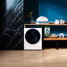 Bolero DressCode 8900 Inverter FullColor A Lavadora de carga frontal blanca de 8 kg de capacidad y 1400 rpm, Pantalla FullColor 10,3", 11 programas, Motor Inverter Plus, SteamMax, Clase A-10%, Sanitize, OnSmart, Fuzzy Logic, Smooth Wash, Goma Antibacteriana y Drum Clean Plus
