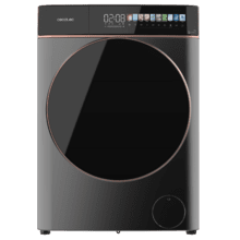 Bolero DressCode 8900 Inverter FullColor Steel A Lavadora de carga frontal steel de 8 kg de capacidad y 1400 rpm, Pantalla FullColor 10,3", 11 programas, Motor Inverter Plus, SteamMax, Clase A-10 %, Sanitize, OnSmart, Fuzzy Logic, Smooth Wash y Goma Antibacteriana