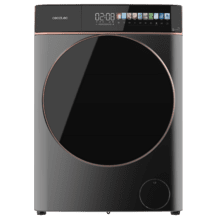 Bolero DressCode 8900 Inverter FullColor Steel A Lavadora de carga frontal steel de 8 kg de capacidad y 1400 rpm, Pantalla FullColor 10,3", 11 programas, Motor Inverter Plus, SteamMax, Clase A, Sanitize, OnSmart, Fuzzy Logic, Smooth Wash y Goma Antibacteriana