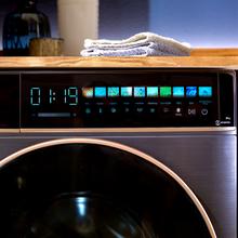 Bolero DressCode 8900 Inverter FullColor Ice Blue A Lavadora de carga frontal ice blue de 8 kg de capacidad y 1400 rpm, Pantalla FullColor 10,3", 11 programas, Motor Inverter Plus, SteamMax, Clase A-10%, Sanitize, OnSmart, Fuzzy Logic, Smooth Wash y Goma Antibacteriana