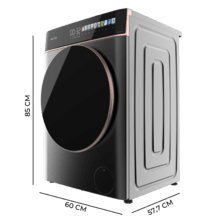 Bolero DressCode 9900 Inverter FullColor Steel A Lavadora de carga frontal steel de 9 kg de capacidad y 1400 rpm, Pantalla FullColor 10,3", 11 programas, Motor Inverter Plus, SteamMax, Clase A, Sanitize, OnSmart, Fuzzy Logic, Smooth Wash y Goma Antibacteriana