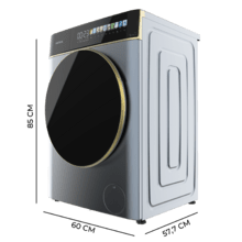 Bolero DressCode 9900 Inverter FullColor Ice Blue A Lave-linge à chargement frontal Ice Blue, avec une capacité de 9 kg, 1400 tr/min, écran FullColor de 10,3", 16 programmes, moteur Inverter Plus, SteamMax, classe A, Spa Care, OnSmart, Fuzzy Logic, Smooth Wash, joint antibactérien et Drum Clean.