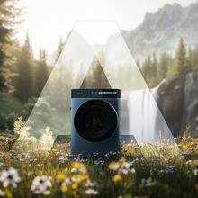 Bolero DressCode 9900 Inverter FullColor Ice Blue A Lave-linge à chargement frontal Ice Blue, avec une capacité de 9 kg, 1400 tr/min, écran FullColor de 10,3", 16 programmes, moteur Inverter Plus, SteamMax, classe A, Spa Care, OnSmart, Fuzzy Logic, Smooth Wash, joint antibactérien et Drum Clean.