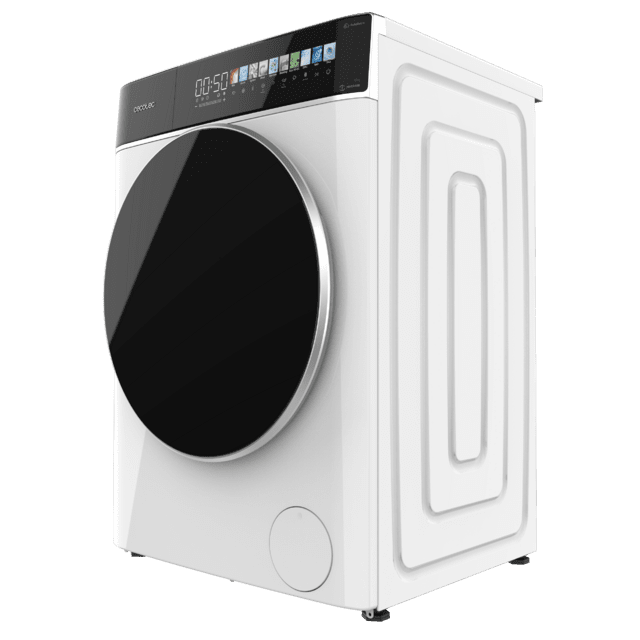 Bolero DressCode 9900 Autodose Inverter FullColor A Máquina de lavar Autodose branca de carregamento frontal com 9 kg de capacidade e 1400 rpm, tela FullColor de 10,3", 11 programas, motor Inverter Plus, SteamMax, Classe A, Sanitize, OnSmart, Fuzzy Logic, Smooth Wash e borracha antibacteriana