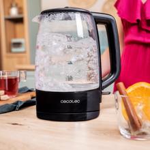 ThermoSense 320 Clear Hervidor de agua de 1,7 litros, cuerpo de vidrio de borosilicato de alta calidad con 2200 W.