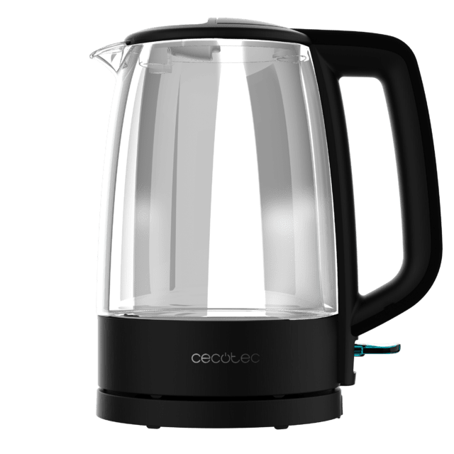 ThermoSense 320 Clear Hervidor de agua de 1,7 litros, cuerpo de vidrio de borosilicato de alta calidad con 2200 W.