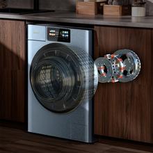 Bolero DressCode 12950 Autodose Direct Drive 3D Titanium Lavadora Autodosis de carga frontal color titanium de 12 kg de capacidad, 1400 rpm, clase A, y motor Direct Drive, con diseño Core Matrix Screen 9,2" y Core Body, 13 programas, SteamMax, Sanitize, funciones inteligentes OnSmart y Fuzzy Logic, Smooth Wash, puerta XXL y luz interior.