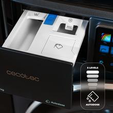 Bolero DressCode 12950 Autodose Direct Drive 3D Titanium Lavadora Autodosis de carga frontal color titanium de 12 kg de capacidad, 1400 rpm, clase A, y motor Direct Drive, con diseño Core Matrix Screen 9,2" y Core Body, 13 programas, SteamMax, Sanitize, funciones inteligentes OnSmart y Fuzzy Logic, Smooth Wash, puerta XXL y luz interior.