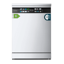 Bolero Aguazero 6700 B Lavavajillas Bolero de 60cm blanco, 15 cubiertos, Clase B, Motor Inverter Plus, Pantalla FullColor XXL, 8 programas, O2 Dry, Turbo Dry+, Dual Zone Wash, Long Storage, Bandeja Ajustable, Machine Care, Media Carga y bandeja para cubiertos