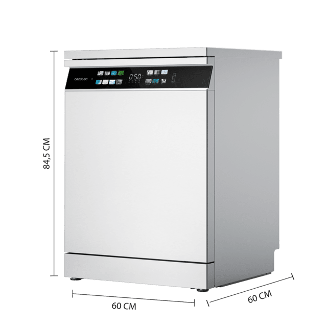 Bolero Aguazero 6700 B Máquina de lavar louça Bolero 60cm branco, 15 capas, Classe B, Motor Inverter Plus, Tela XXL FullColor, 14 programas, O2 Dry, Turbo Dry+, Dual Zone Wash, Long Storage, Bandeja ajustável, Machine Care, Meia carga e bandeja para talheres