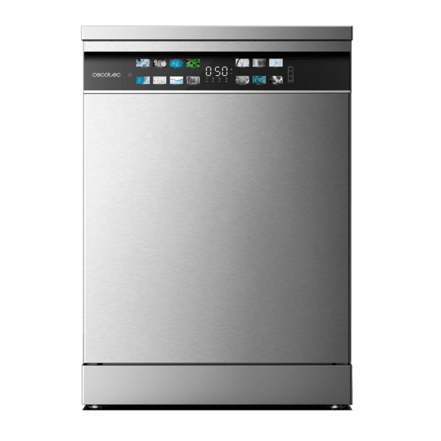 Bolero Aguazero 6700 Inox B Lavavajillas Bolero de 60cm inox, 15 cubiertos, Clase B, Motor Inverter Plus, Pantalla FullColor XXL, 8 programas, O2 Dry, Turbo Dry+, Dual Zone Wash, Long Storage, Bandeja Ajustable, Machine Care, Media Carga y bandeja para cubiertos