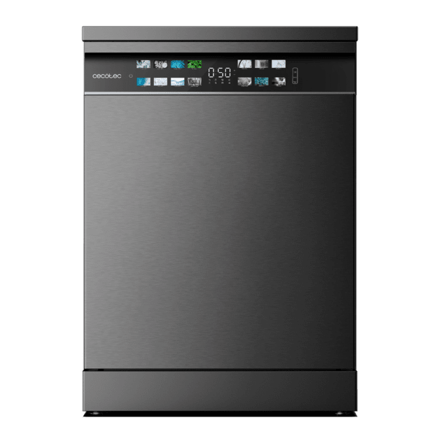 Bolero Aguazero 6700 Inox B Bolero Máquina de lavar louça 60cm em aço inox, 15 tampas, Classe B, Motor Inverter Plus, Tela XXL FullColor, 14 programas, O2 Dry, Turbo Dry+, Dual Zone Wash, Long Storage, Bandeja Ajustável, Machine Care, Meia Carga e bandeja de talheres