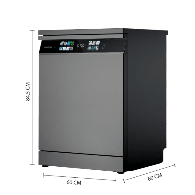 Bolero Aguazero 6700 Inox B Bolero Máquina de lavar louça 60cm em aço inox, 15 tampas, Classe B, Motor Inverter Plus, Tela XXL FullColor, 14 programas, O2 Dry, Turbo Dry+, Dual Zone Wash, Long Storage, Bandeja Ajustável, Machine Care, Meia Carga e bandeja de talheres