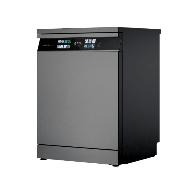 Bolero Aguazero 6700 Dark B Bolero Máquina de lavar louça escura 60cm, 15 tampas, Classe B, Motor Inverter Plus, Tela XXL FullColor, 14 programas, O2 Dry, Turbo Dry+, Dual Zone Wash, Long Storage, Bandeja Ajustável, Machine Care, Meia Carga e talheres bandeja