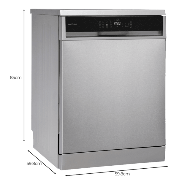 Bolero Aguazero 6800 Inox A Lavavajillas diseñado para 14 cubiertos, con Clase A y el avanzado Motor Inverter Plus Duo. Disfruta de 8 programas versátiles, incluyendo Smart ProWash  y SteamMax, junto con el BlueWater System. Optimiza cada ciclo con Eco FlexWash y Comfort Wash, mientras el filtro antibacteriano y el programa AutoClean mantienen la higiene. La tecnología Dual Zone Wash, la función Half Load y la comodidad del Delay Start hacen una experiencia superior.