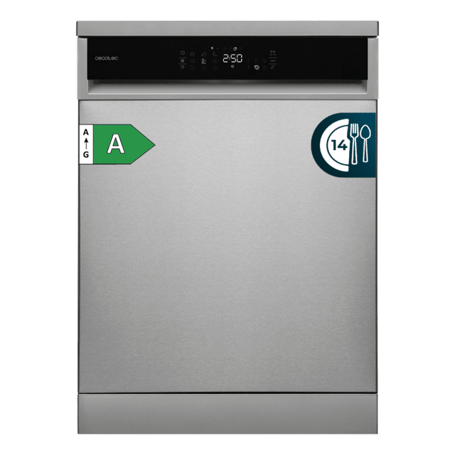Bolero Aguazero 6800 Inox A Lavavajillas diseñado para 14 cubiertos, con Clase A y el avanzado Motor Inverter Plus Duo. Disfruta de 8 programas versátiles, incluyendo Smart ProWash  y SteamMax, junto con el BlueWater System. Optimiza cada ciclo con Eco FlexWash y Comfort Wash, mientras el filtro antibacteriano y el programa AutoClean mantienen la higiene. La tecnología Dual Zone Wash, la función Half Load y la comodidad del Delay Start hacen una experiencia superior.