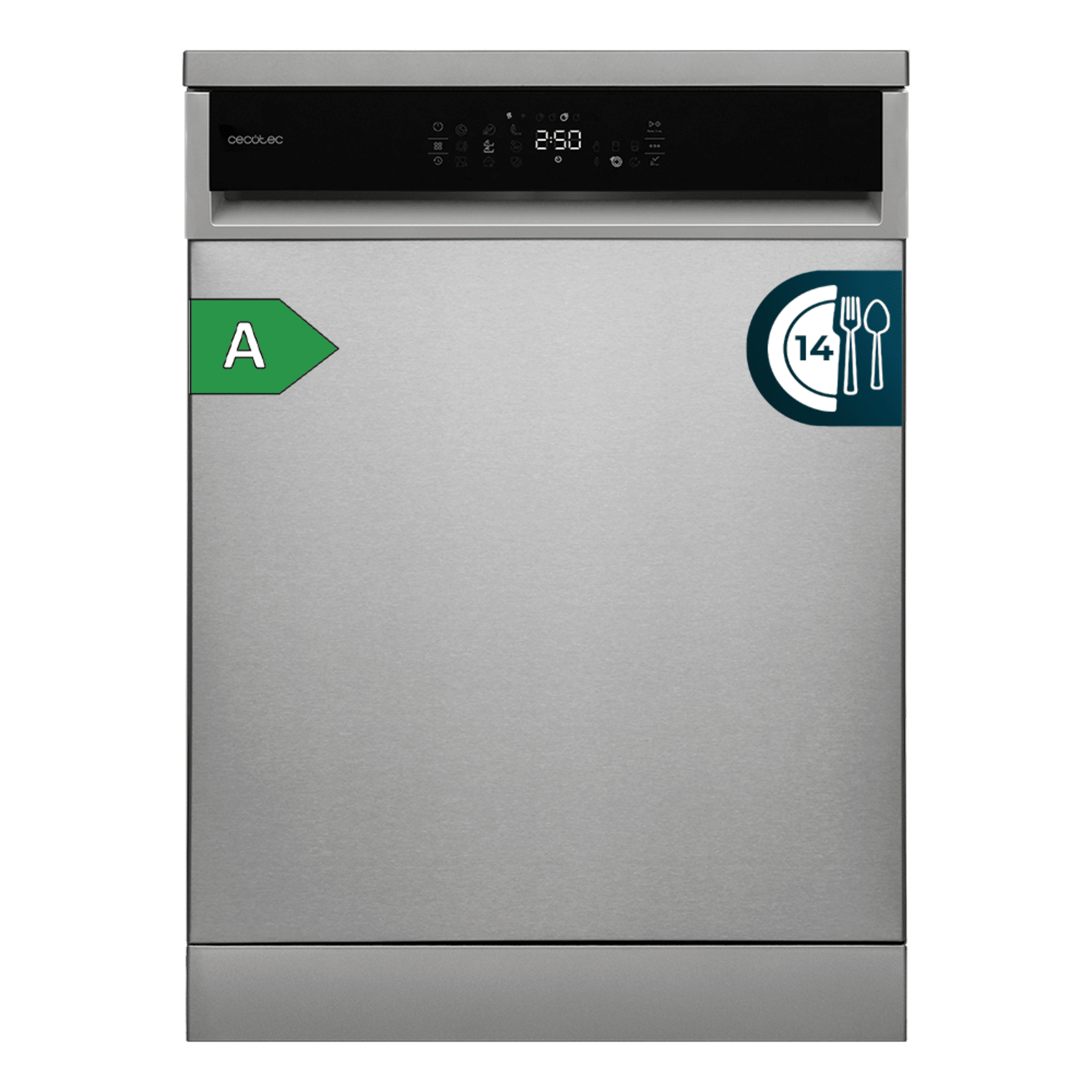Bolero Aguazero 6800 Inox A Lavavajillas diseñado para 14 cubiertos, con Clase A y el avanzado Motor Inverter Plus Duo. Disfruta de 8 programas versátiles, incluyendo Smart ProWash  y SteamMax, junto con el BlueWater System. Optimiza cada ciclo con Eco FlexWash y Comfort Wash, mientras el filtro antibacteriano y el programa AutoClean mantienen la higiene. La tecnología Dual Zone Wash, la función Half Load y la comodidad del Delay Start hacen una experiencia superior.