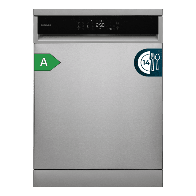 Bolero Aguazero 6800 Inox A Lavavajillas diseñado para 14 cubiertos, con Clase A y el avanzado Motor Inverter Plus Duo. Disfruta de 8 programas versátiles, incluyendo Smart ProWash  y SteamMax, junto con el BlueWater System. Optimiza cada ciclo con Eco FlexWash y Comfort Wash, mientras el filtro antibacteriano y el programa AutoClean mantienen la higiene. La tecnología Dual Zone Wash, la función Half Load y la comodidad del Delay Start hacen una experiencia superior.