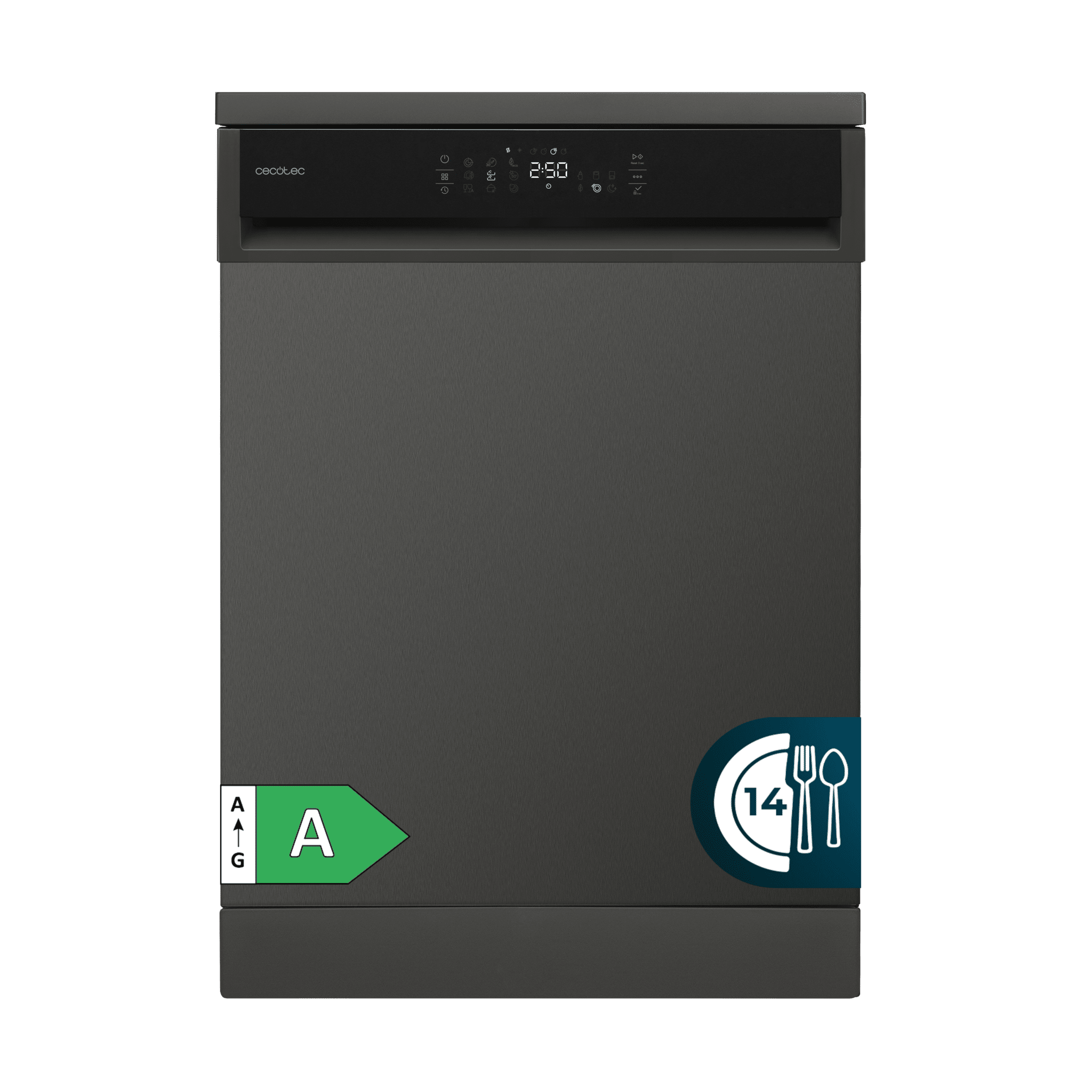 Bolero Aguazero 6800 Dark A Lavavajillas Dark de 60 cm, para 14 cubiertos, con eficiencia Clase A y el Motor Inverter Plus Duo. Disfruta de 8 programas versátiles, incluyendo Smart ProWash y SteamMax, junto con el innovador BlueWater System. Optimiza cada ciclo con Eco FlexWash y Comfort Wash, mientras el filtro antibacteriano y el programa AutoClean mantienen la higiene. Aprovecha la tecnología Dual Zone Wash, la función Half Load y la Delay Start para una experiencia de lavado superior.