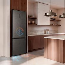 Bolero CoolMarket Combi 405 WL Elite Silex Stone A Réfrigérateur congélateur Bolero CoolMarket Combi 405 WL Elite Silex Stone A de Cecotec avec intérieur Elite Grey et MAX INSIDE, AURA CRYSTAL, Fresh Flex, écran Full Colour, Total NoFrost, porte réversible, compresseur Inverter Plus, Ultra-silencieux 33 dB, mode ECO, Ultra Fast Freezing, Fast Cooling, classe énergétique A.