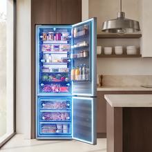 Bolero CoolMarket Combi 405 WL Elite Silex Stone A - Frigorífico Combi Silex Stone con interior Elite Grey y MAX INSIDE, Full LED Wall, Fresh Flex, FlexiRacks, Display Full Color, Total NoFrost, Puerta Reversible, Compresor Inverter Plus, Ultra Silencioso 33dB, Modo ECO, Ultra Fast Freezing, Fast Cooling, Clase Energética A.