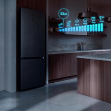 Bolero CoolMarket Combi 405 WL Elite Silex Stone A Réfrigérateur congélateur Bolero CoolMarket Combi 405 WL Elite Silex Stone A de Cecotec avec intérieur Elite Grey et MAX INSIDE, AURA CRYSTAL, Fresh Flex, écran Full Colour, Total NoFrost, porte réversible, compresseur Inverter Plus, Ultra-silencieux 33 dB, mode ECO, Ultra Fast Freezing, Fast Cooling, classe énergétique A.