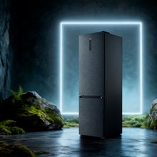 Bolero CoolMarket Combi 405 WL Elite Onyx Stone A Frigorífico Combi Onyx Stone com interior Elite Grey e MAX INSIDE, AURA CRYSTAL, Fresh Flex, Display Full Color, Total NoFrost, Porta Reversível, Compressor Inverter Plus, Ultra-silencioso 33dB, Modo ECO, Ultra Fast Freezing, Fast Cooling, Classe Energética A.