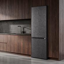 Bolero CoolMarket Combi 405 WL Elite Onyx Stone A - Frigorífico Combi Onyx Stone con interior Elite Grey y MAX INSIDE, Full LED Wall, Fresh Flex, FlexiRacks, Display Full Color, Total NoFrost, Puerta Reversible, Compresor Inverter Plus, Ultra Silencioso 33dB, Modo ECO, Ultra Fast Freezing, Fast Cooling, Clase Energética A.