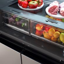 Bolero CoolMarket 4D 503 Inox E Frigorífico 4 Puertas Inox, 503 Litros, 177.5x85.3x69.8cm, Clase E, Compresor Inverter, Interior Gris, MetalFlexCooling, Cajón Temperatura Variable 0ºC a 7ºC, Cajón Regulación Humedad, Display a Color, NoFrost, MultiAirFlow, FastCooling, FastFreezing, Alarma, Modo ECO, Luz LED