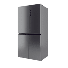 Bolero CoolMarket 4D 503 Inox E Frigorífico 4 Puertas Inox, 503 Litros, 177.5x85.3x69.8cm, Clase E, Compresor Inverter, Interior Gris, MetalFlexCooling, Cajón Temperatura Variable 0ºC a 7ºC, Cajón Regulación Humedad, Display a Color, NoFrost, MultiAirFlow, FastCooling, FastFreezing, Alarma, Modo ECO, Luz LED