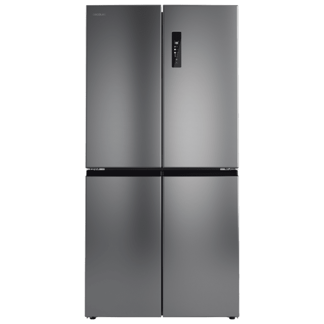 Bolero CoolMarket 4D 503 Inox E Frigorífico 4 Puertas Inox, 503 Litros, 177.5x85.3x69.8cm, Clase E, Compresor Inverter, Interior Gris, MetalFlexCooling, Cajón Temperatura Variable 0ºC a 7ºC, Cajón Regulación Humedad, Display a Color, NoFrost, MultiAirFlow, FastCooling, FastFreezing, Alarma, Modo ECO, Luz LED