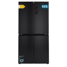 Bolero CoolMarket 4D 503 Dark E Frigorífico 4 Puertas Dark, 503 Litros, 177.5x85.3x69.8cm, Clase E, Compresor Inverter, Interior Gris, MetalFlexCooling, Cajón Temperatura Variable 0ºC a 7ºC, Cajón Regulación Humedad, Display a Color, NoFrost, MultiAirFlow, FastCooling, FastFreezing, Alarma, Modo ECO, Luz LED