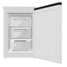 Bolero CoolMarket TF 85 White E Congelador de sobremesa blanco, 84,5cm de alto y 54,9cm de ancho, 85 litros de capacidad, clase energética E, con 3 cajones para almacenar sus alimentos