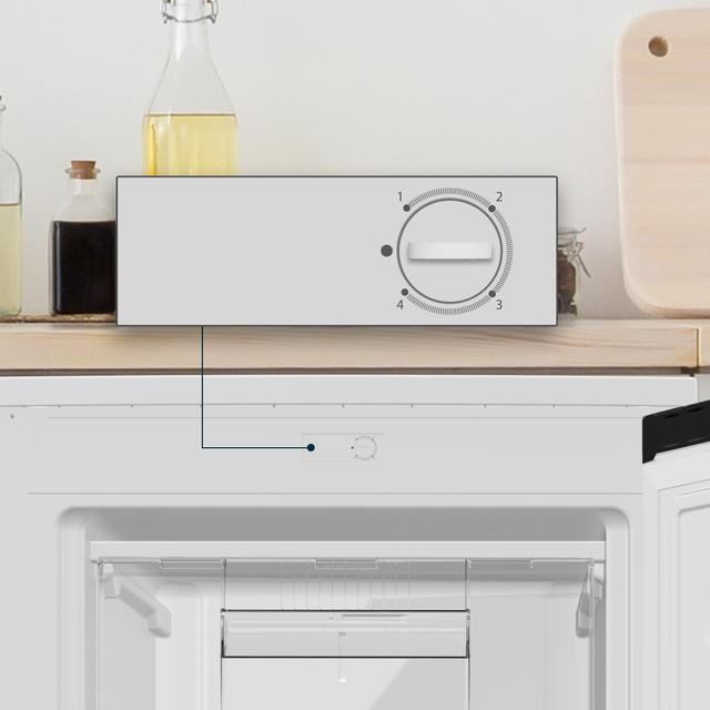 Bolero CoolMarket TF 85 White E Congelador de sobremesa blanco, 84,5cm de alto y 54,9cm de ancho, 85 litros de capacidad, clase energética E, con 3 cajones para almacenar sus alimentos